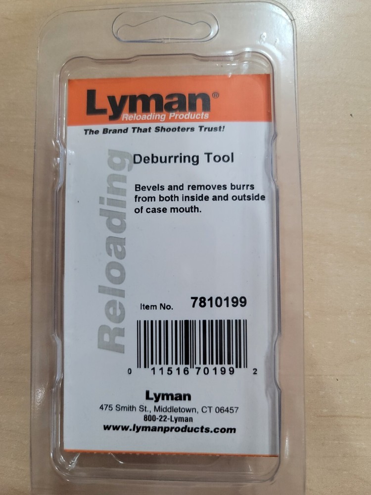 Lyman Deburring Tool, .17 - .45 Cal, NIP, MPN 7810199