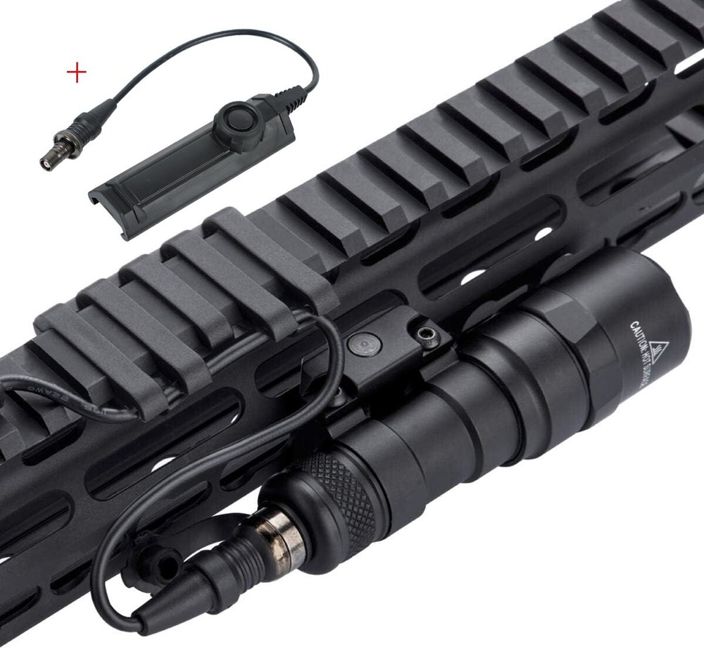 for Light M300B M600B Tactical Picatinny Flashlight Tail Switch Rail Cover Combo