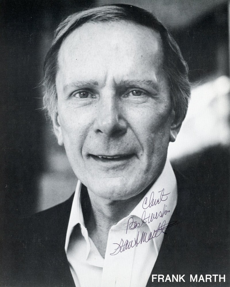 Frank Marth - Signed Photograph (x2) Front & Back
