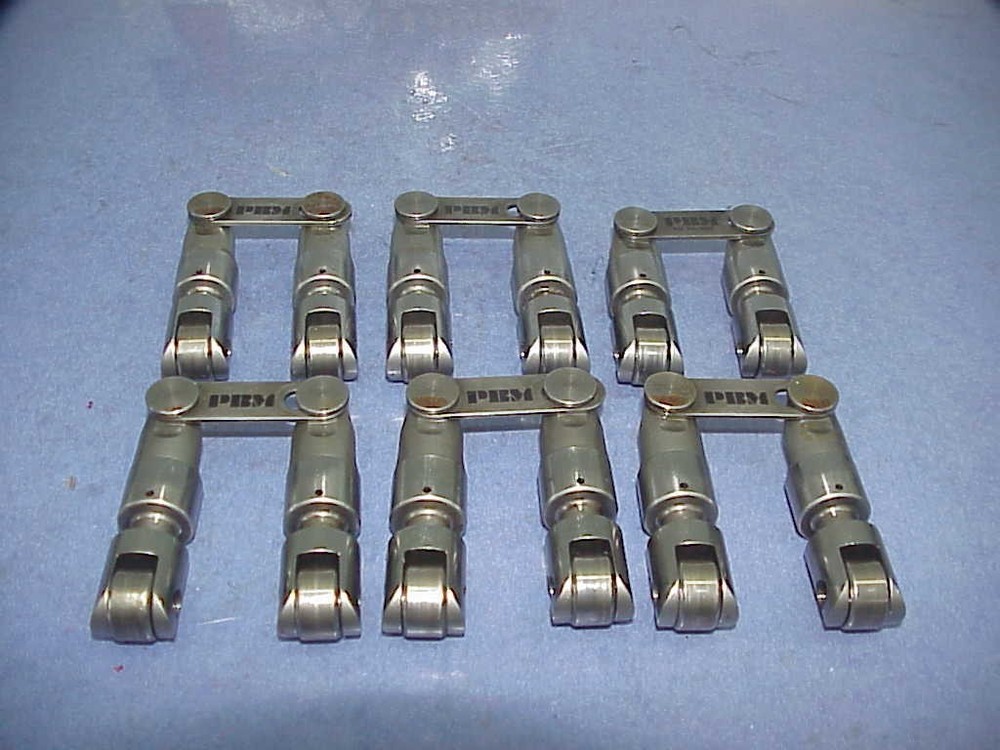 12 PBM Cutaway Style Centered Solid Roller Lifters .842" Diameter SB Chevy