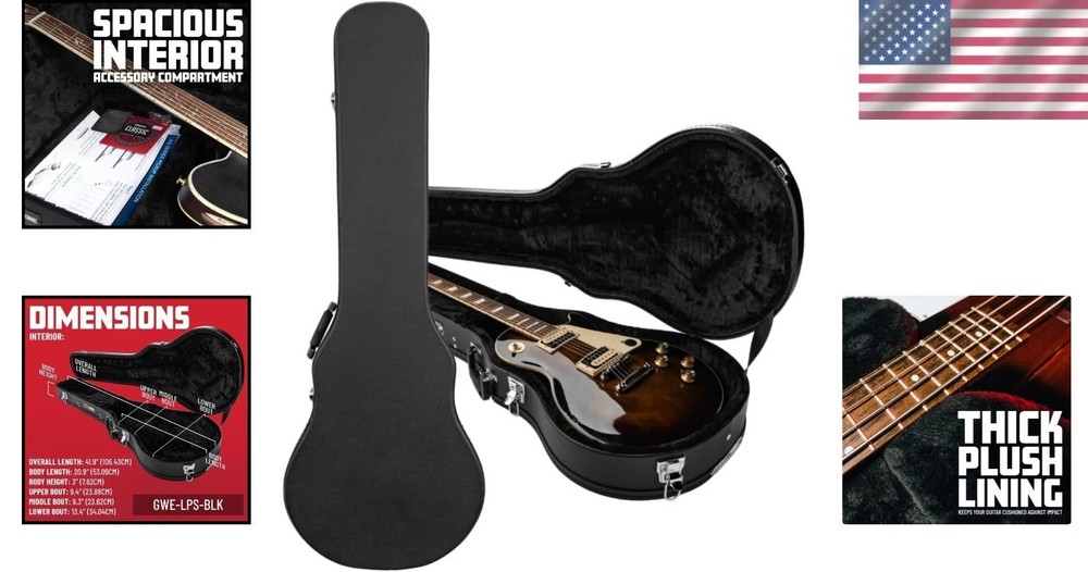 Les Paul Guitar Case with Accessory Compartment