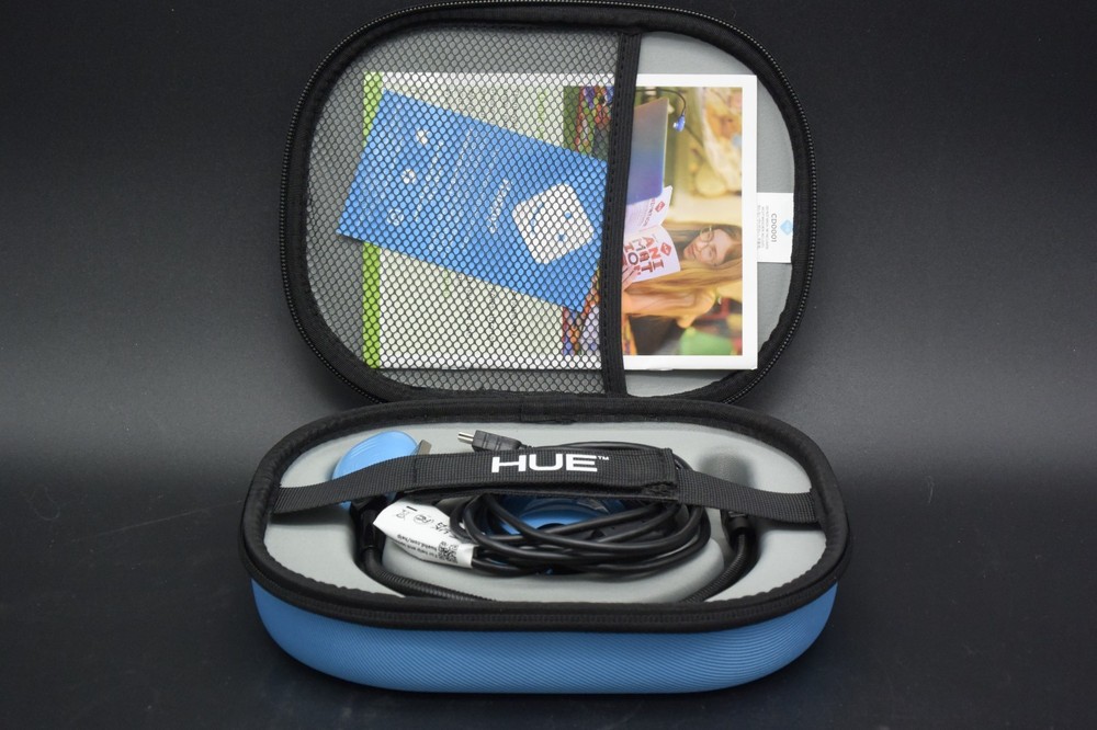 HUE HD Flexible USB Document Camera Blue With Hard Carry Case Webcam Windows Mac