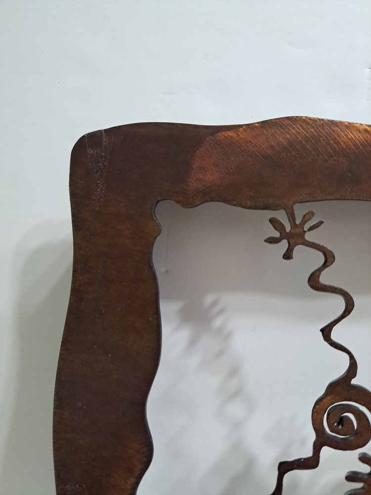 Heavy Metal Rectangular Shaped Clock MCM With Pendulum