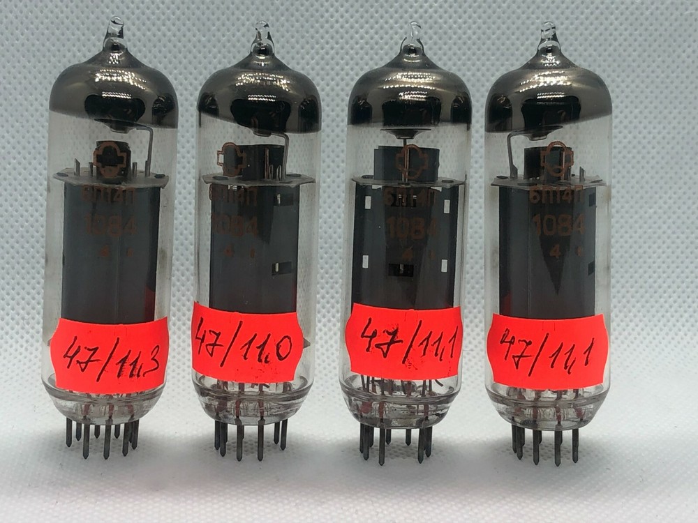 2x 6P14P (7189, 6BQ5 EL84, E84L) USSR OUTPUT PENTODE (NEW, NOS, MATCHED PAIR)