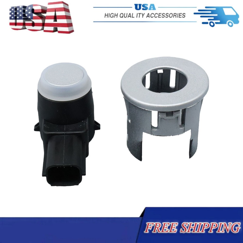 BUMPER PARK ASSIST SENSOR BRACKET SILVER+BRACKET For 2014-18 DODGE RAM 1500