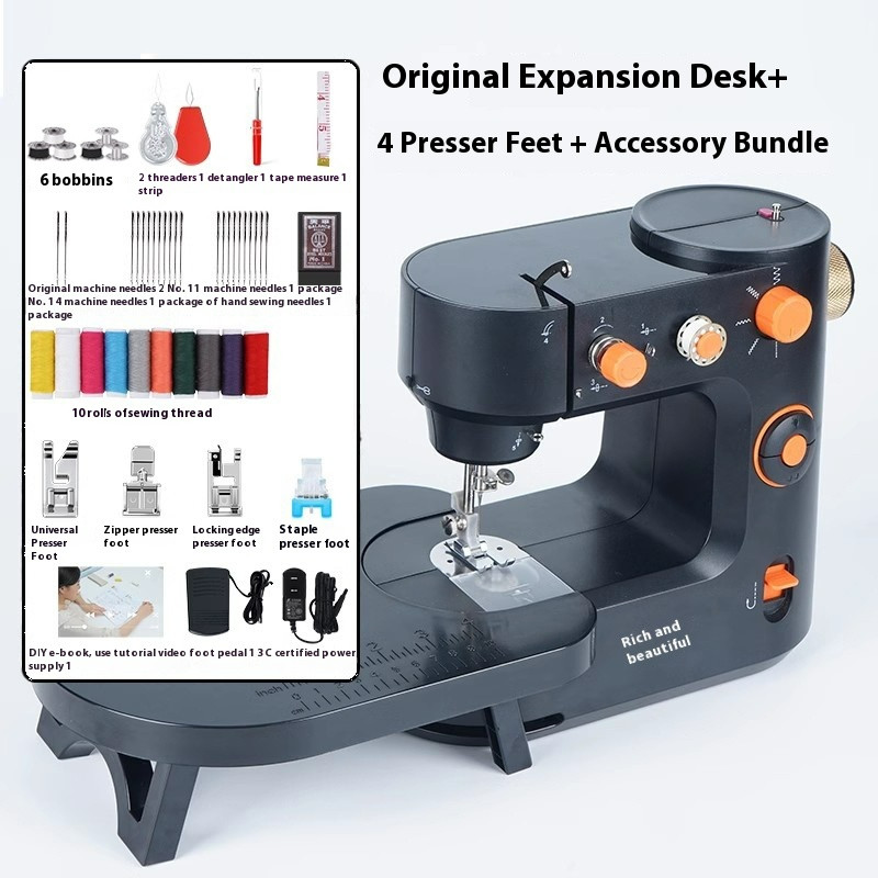 398 New Mini Home Mini Sewing Machine Multifunction Electric Sewing Machine