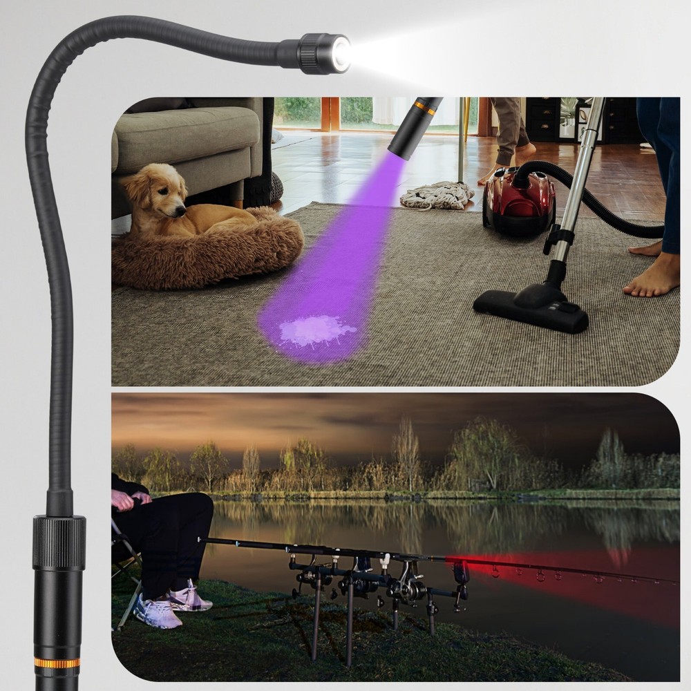 1 x Multi-Functional Rechargeable Work Light w/3 Light Modes Flexible Black