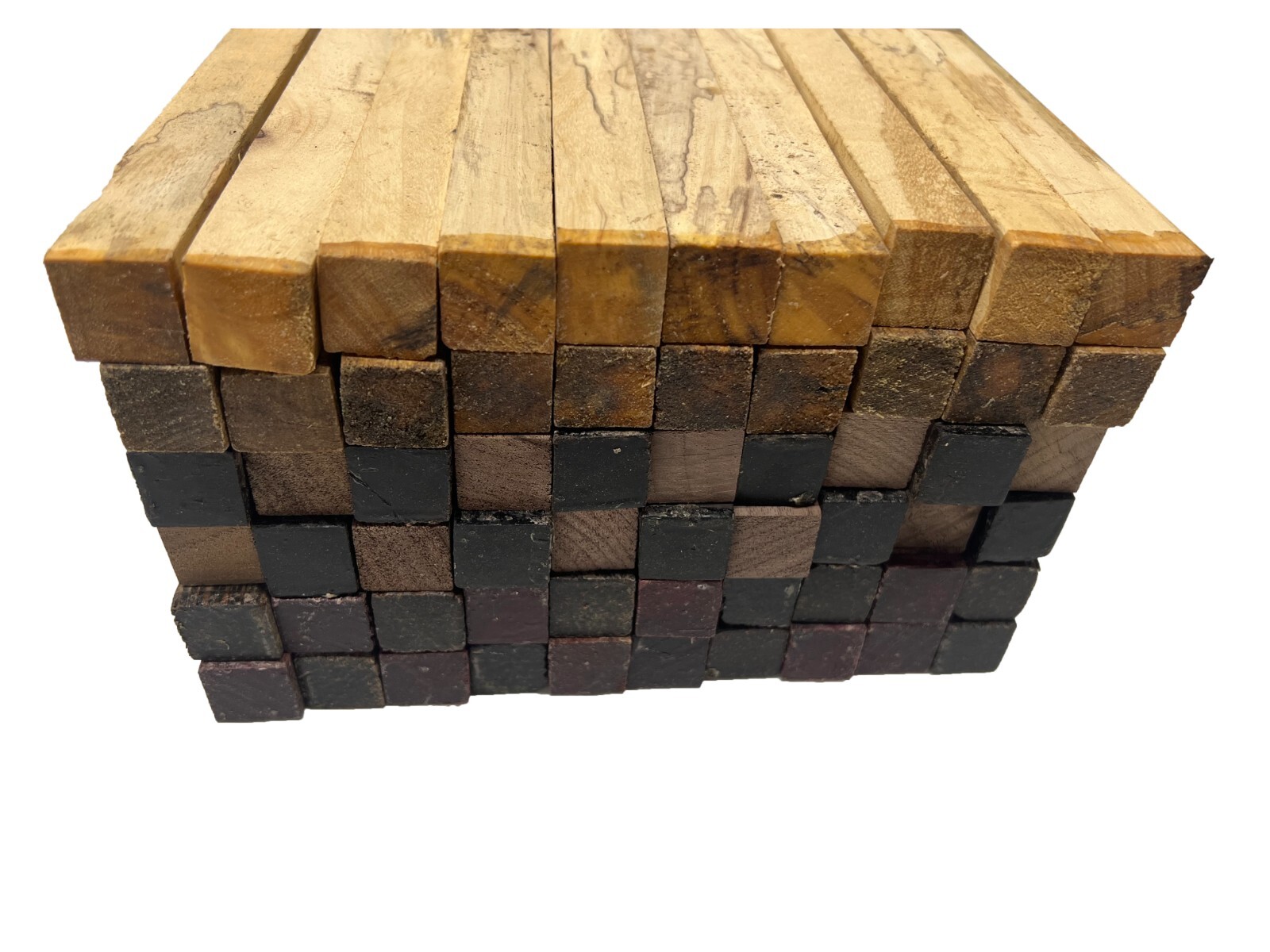 6 SPECIES, EXOTIC WOOD ZONE PACK OF 60 PEN BLANKS WOOD TURNING 3/4" X 3/4" X 6"