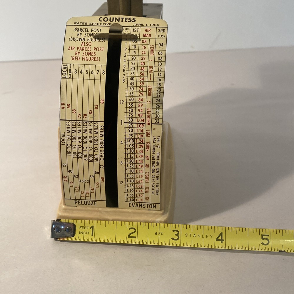 Countess Model M-2 Parcel Post Scale April 1st 1964