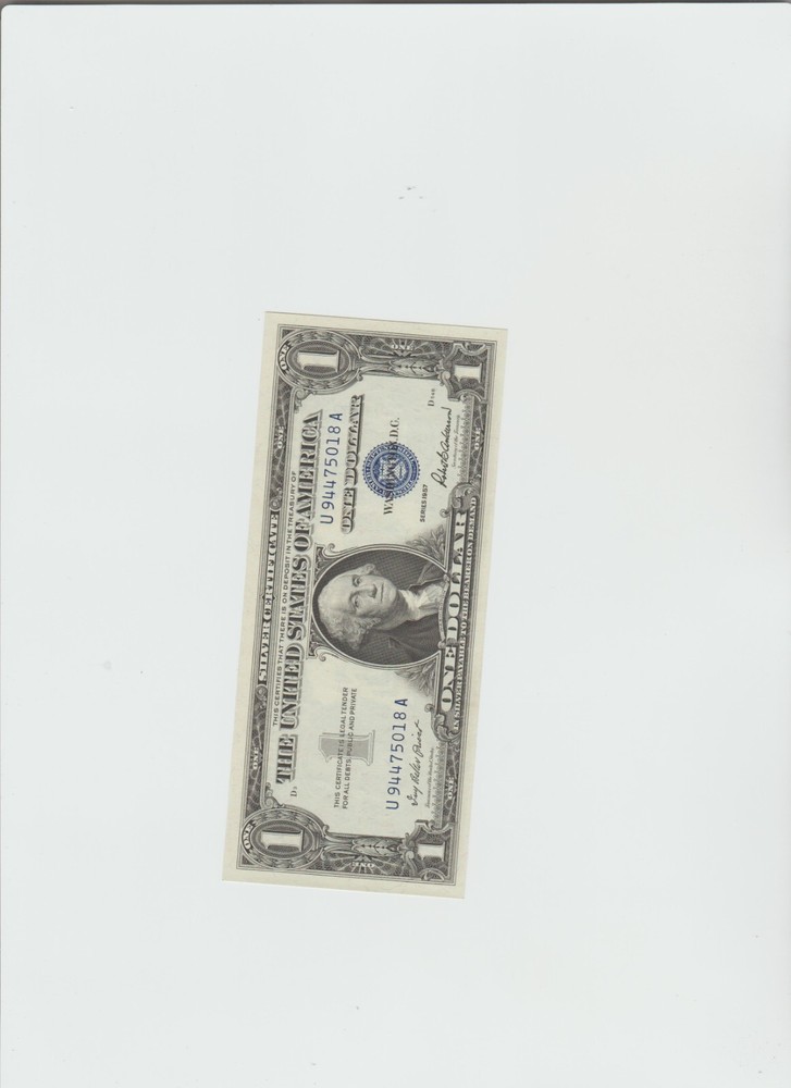BU Uncirculated 1957 Silver Certificate