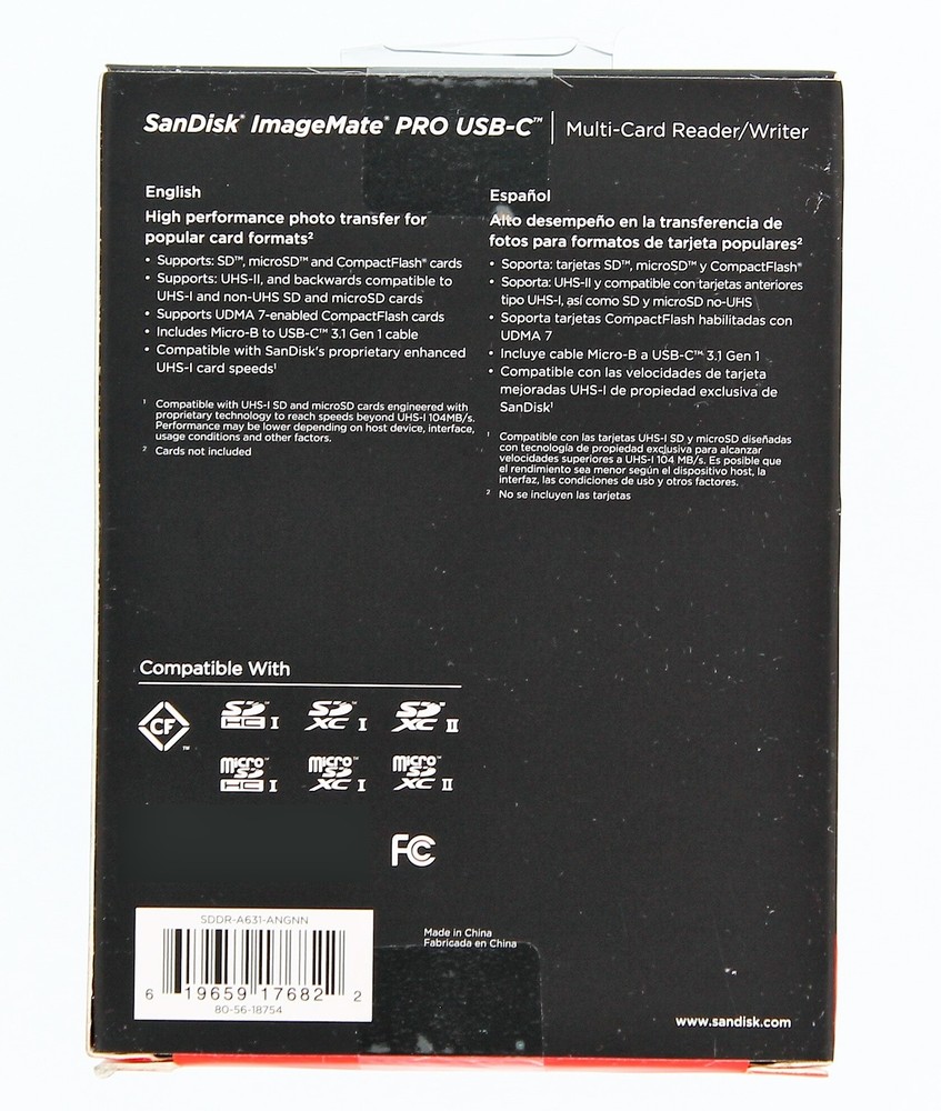 SanDisk ImageMate PRO USB-C Multi-Card Reader/Writer