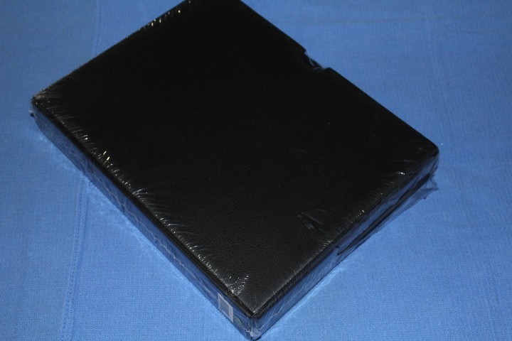 Lighthouse BLACK Three Ring binder with dustcase BlueLakeStamps NEW