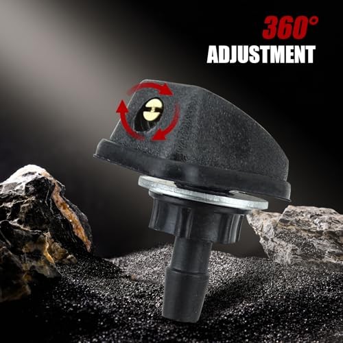 2 PCS Car Front Windshield Washer Nozzle, 0.31" Sprayer Head Replacement