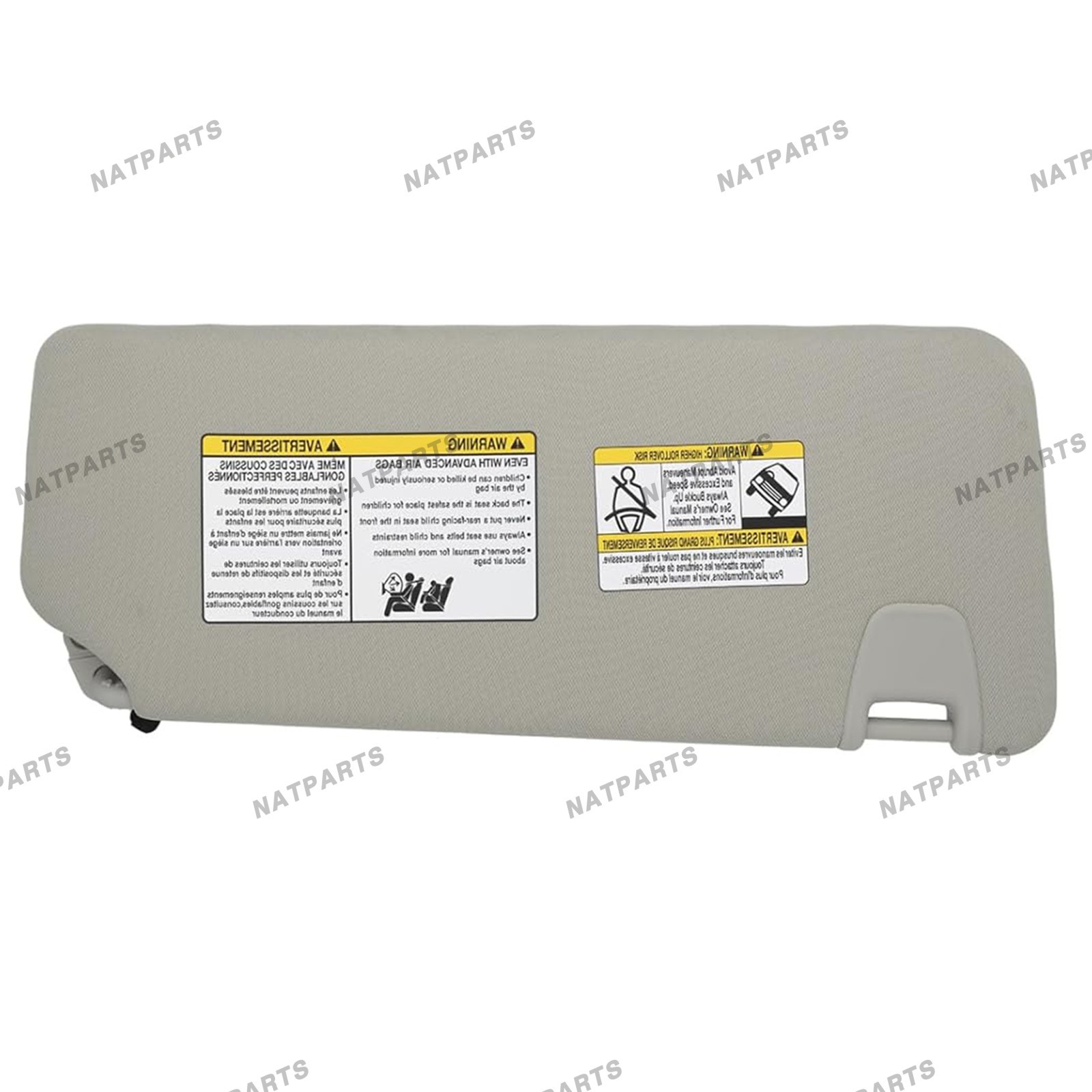 Left Driver Side Sun Visor w/ Light for Nissan Titan 2016-2024 96401-EZ70B