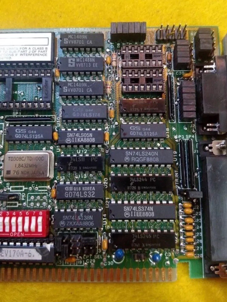EVEREX SYSTEMS INC. CARD E3E5UVEV-170