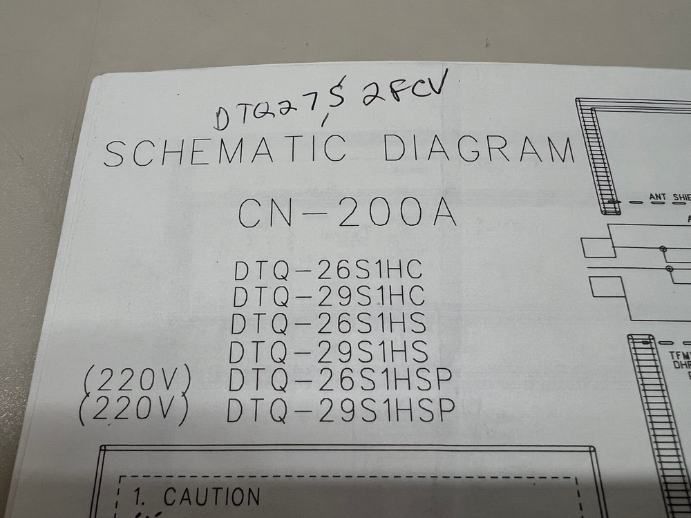 Daewoo CN-200A Original Schematics Free Shipping
