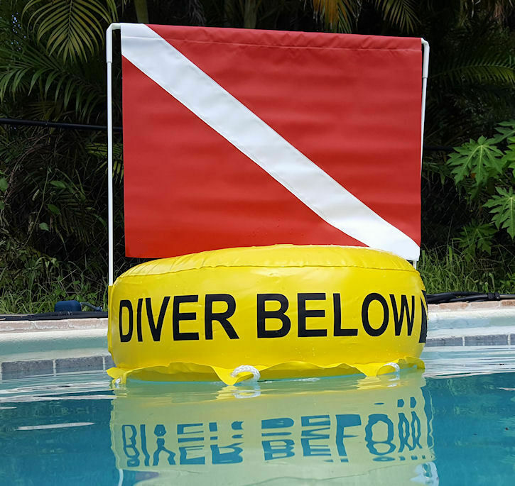 Dive Flag Float Inflatable bouy buoy scuba diver down
