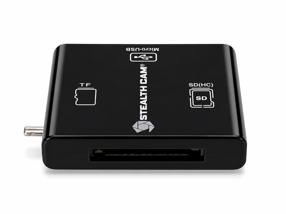 Stealth Cam Lightning SD TF Card Reader Adapter iPhone iPad Plug & Play