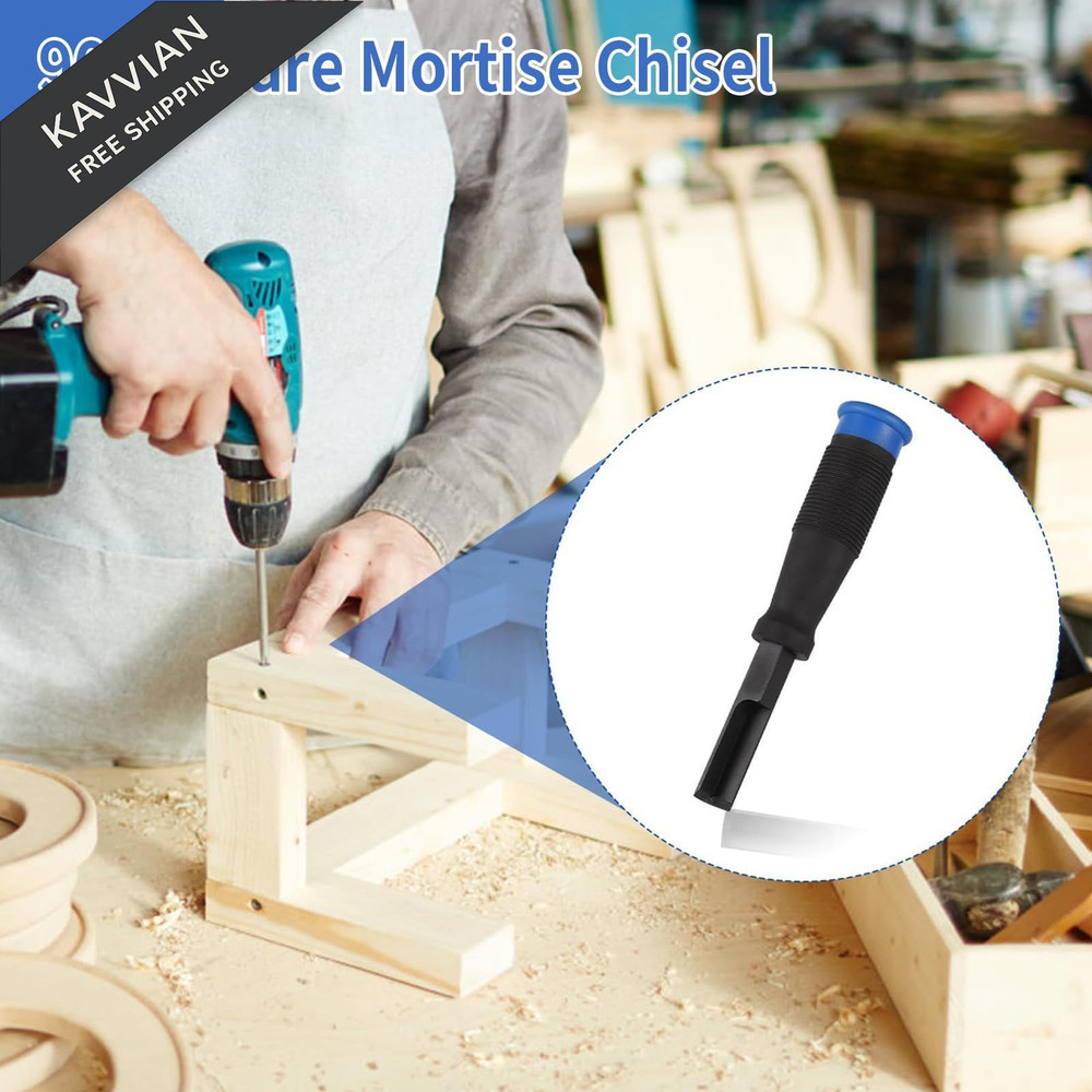 SYWAN Corner Chisel, 90° Square Mortise Chisel 8mm 12mm Hinge 8mm,