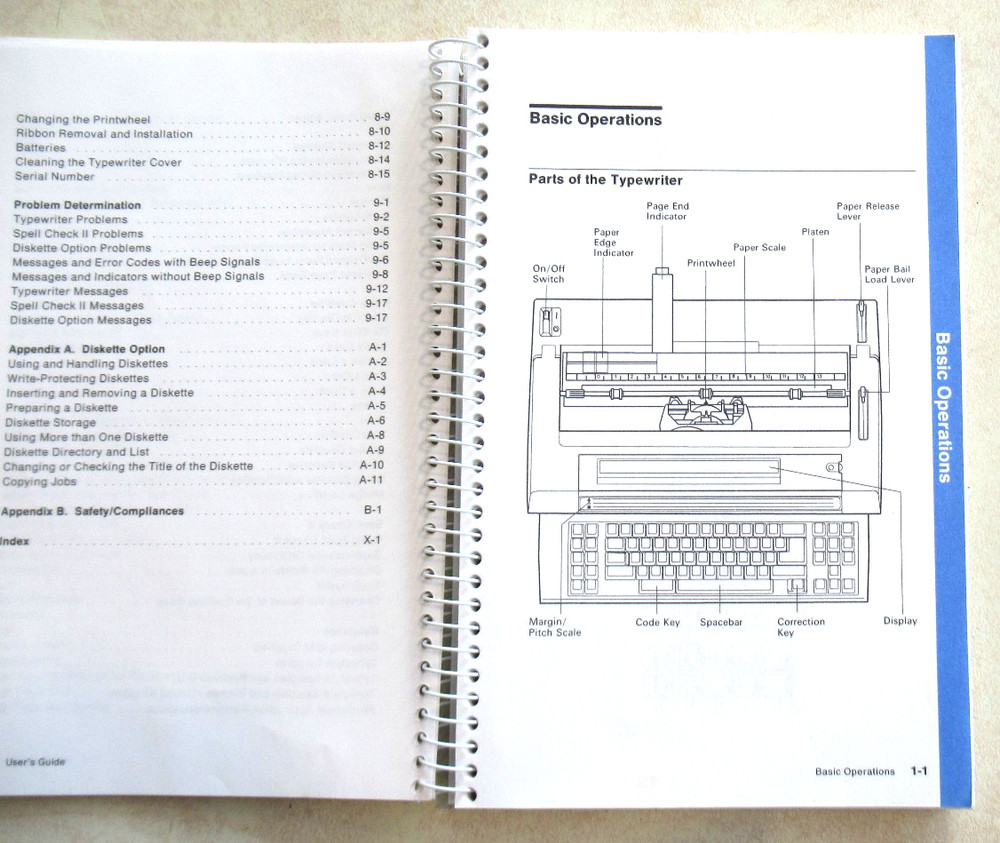 Lexmark IBM WheelWriter 3500 Typewriter User's Guide 1994