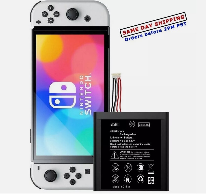 High Power 4420mAh Replaceable Durable Battery for Nintendo Switch OLED HEG-001