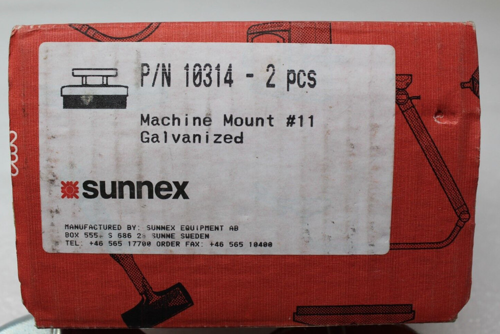 NEW 2 PCS Sunnex 10314 Galvanized Machine Mount