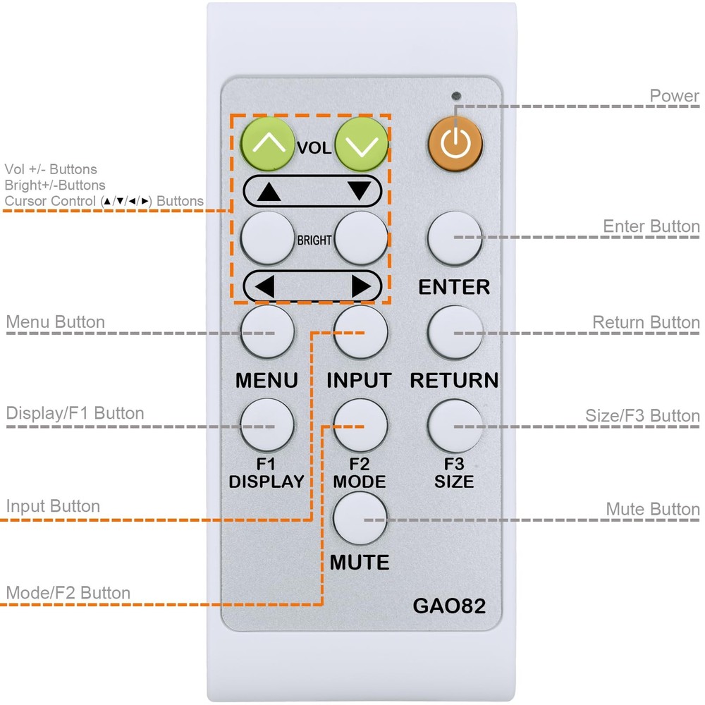 Replacement Remote Control for Sharp Display LCD Monitor Same with remote