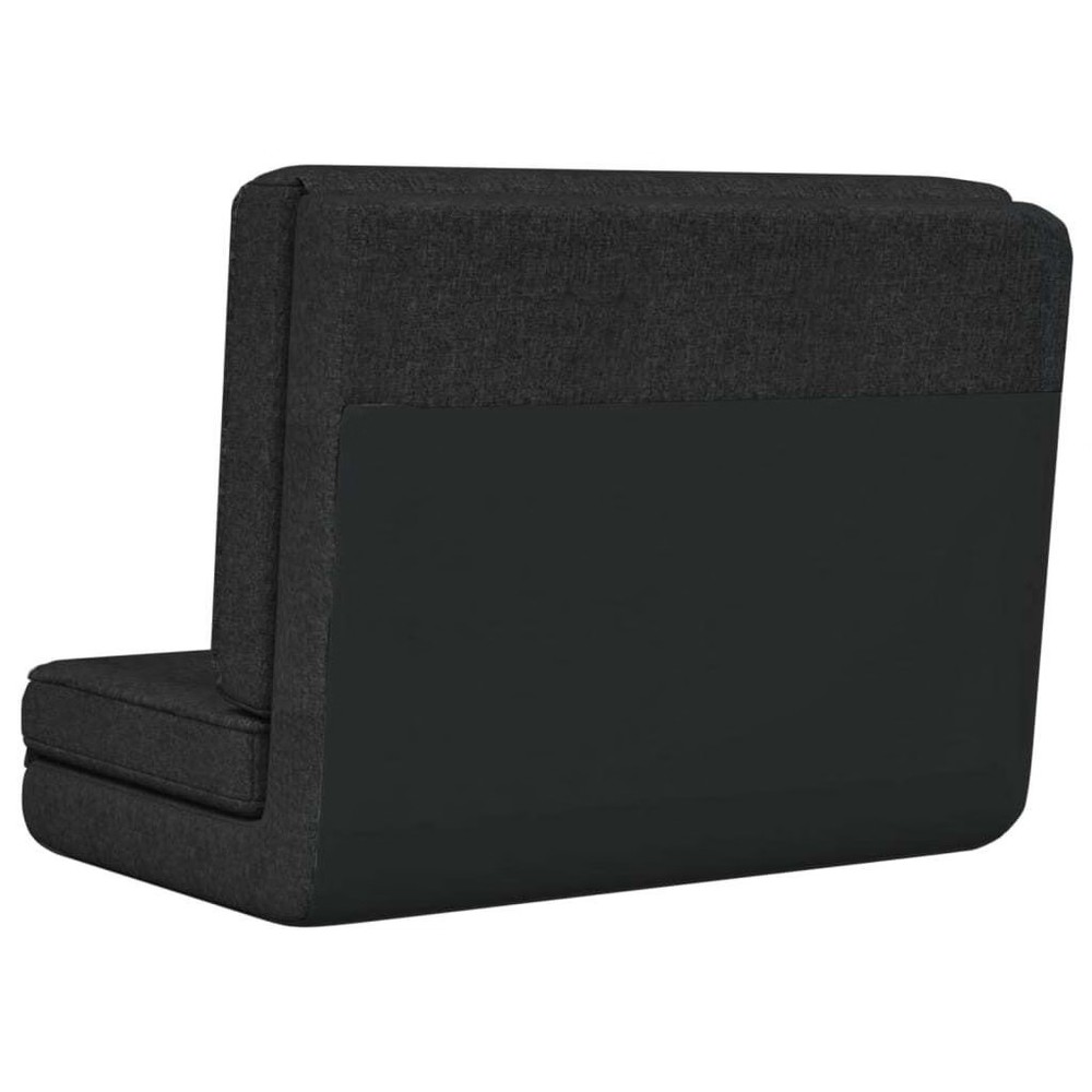 Floor Chair Black Polyester, metal, foam Compact Foldable