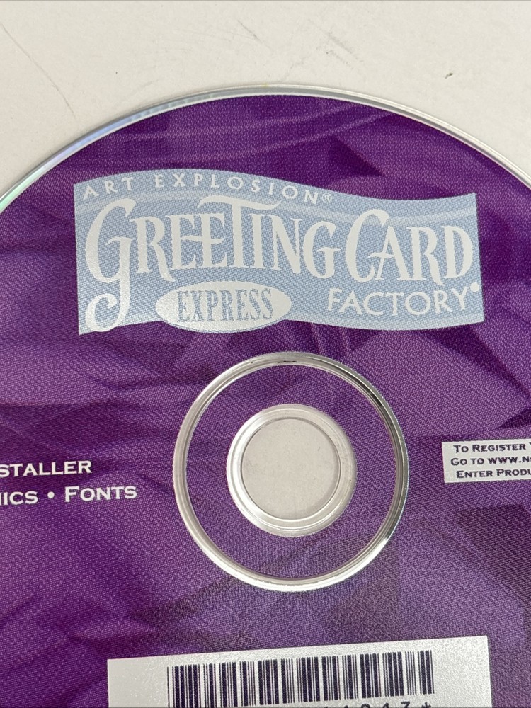 Art Explosion Greeting Card Factory Express CD PC Software 2002