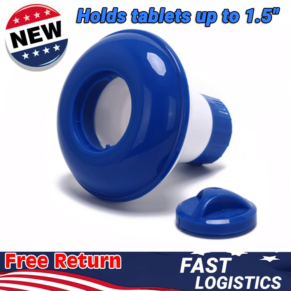 ABS Chlorine Tablet Dispenser Adjustable Flow,Floating Design for Pools/Spas