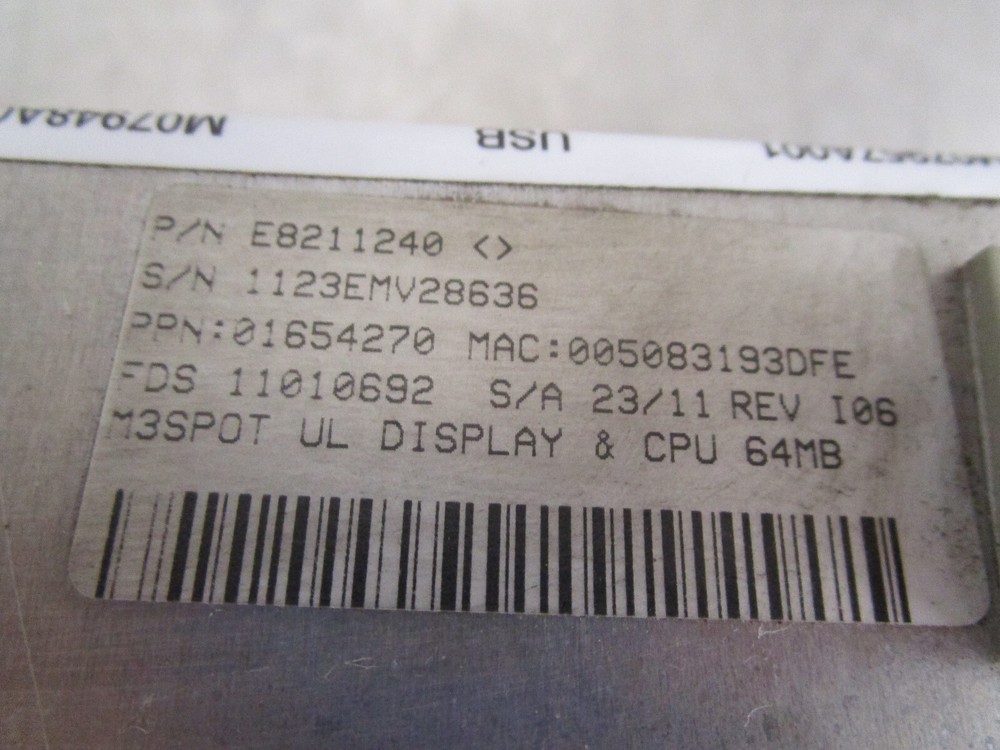 GILBARCO E8211192 M08001 VEEDER-ROOT SPOT DISPLAY UNIT