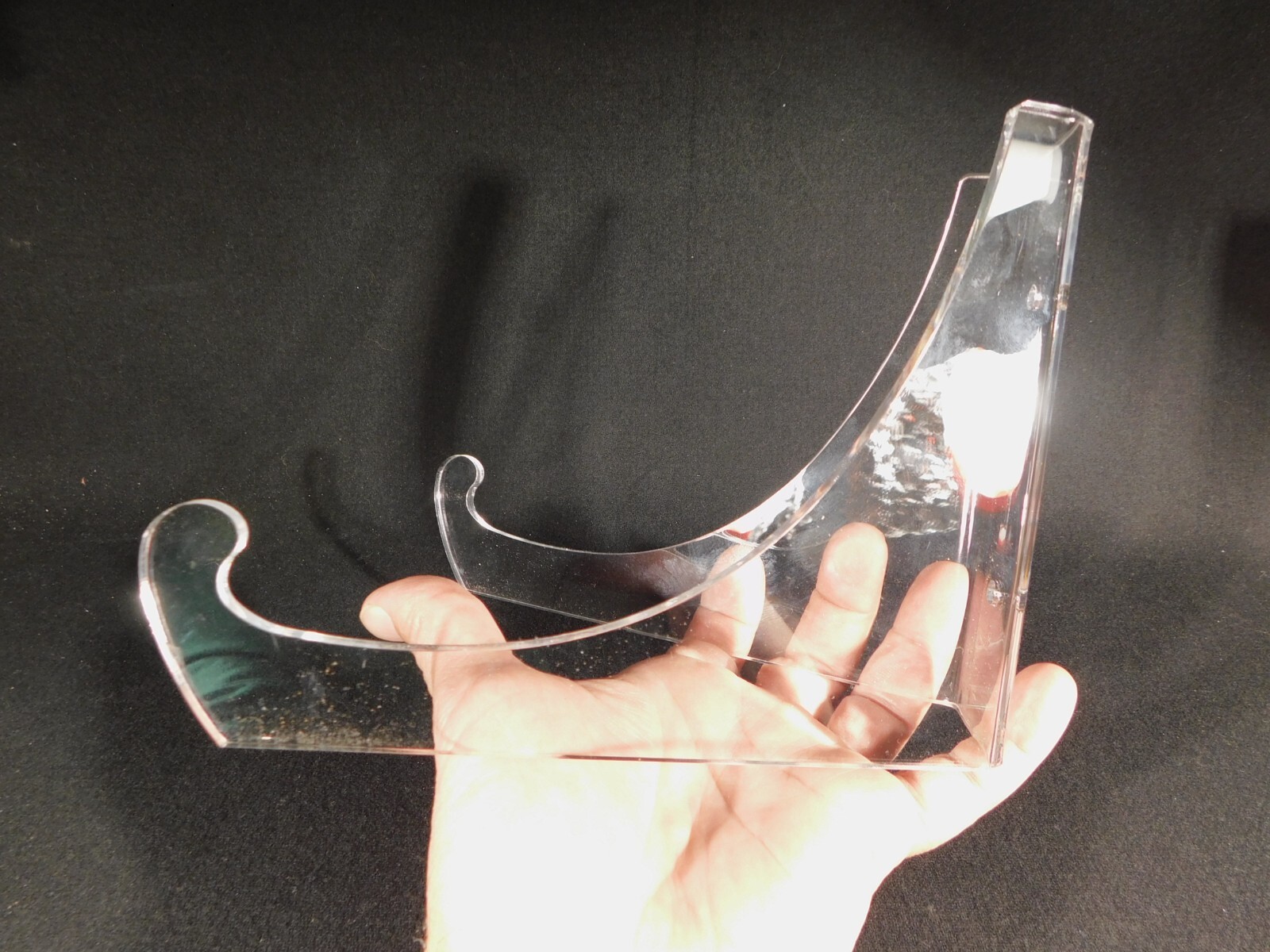 Easel Display Stand Clear Lucite LARGE Size Wall Mountable