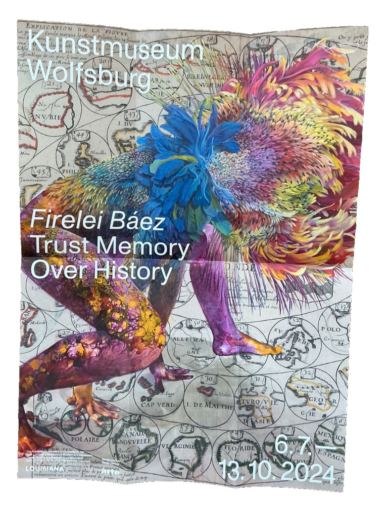 Firelei Báez Exhibition Folded Poster 2024