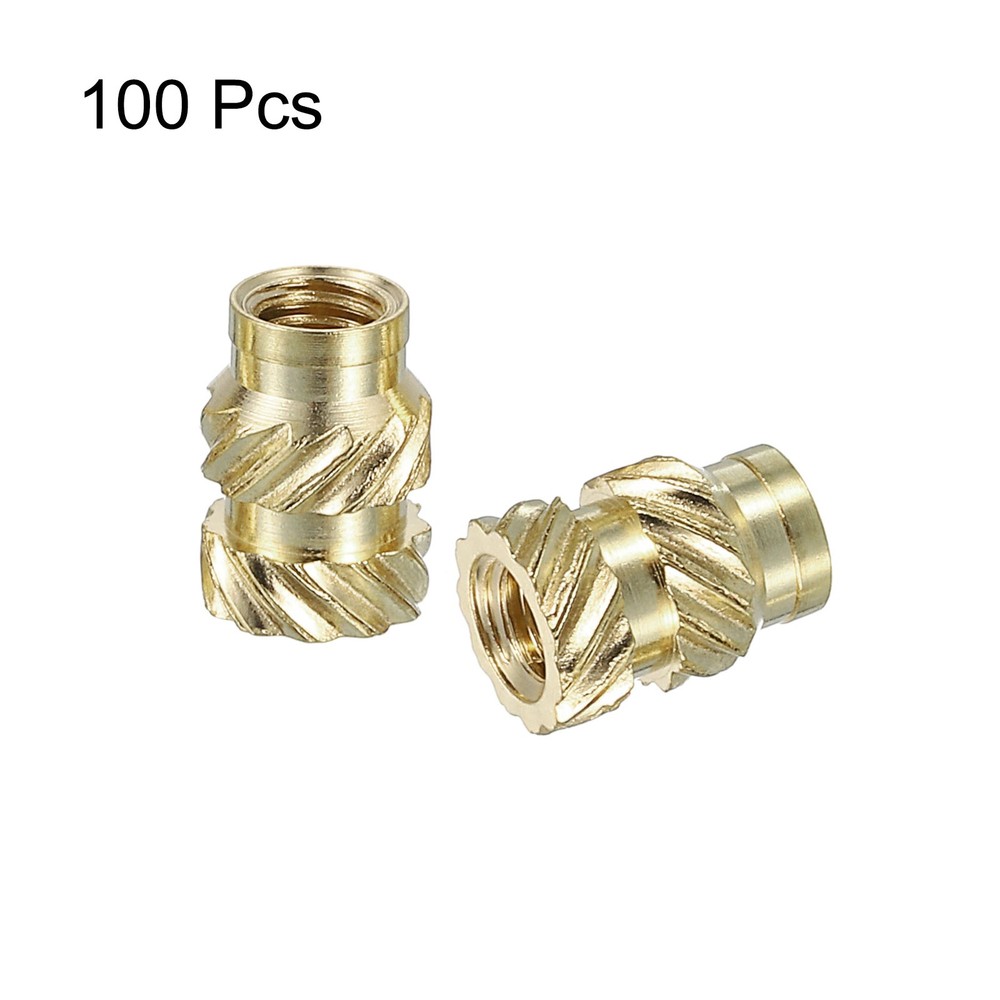 100pcs M3 x 7mm Brass Heat Set Insert Nuts for 3D Printing