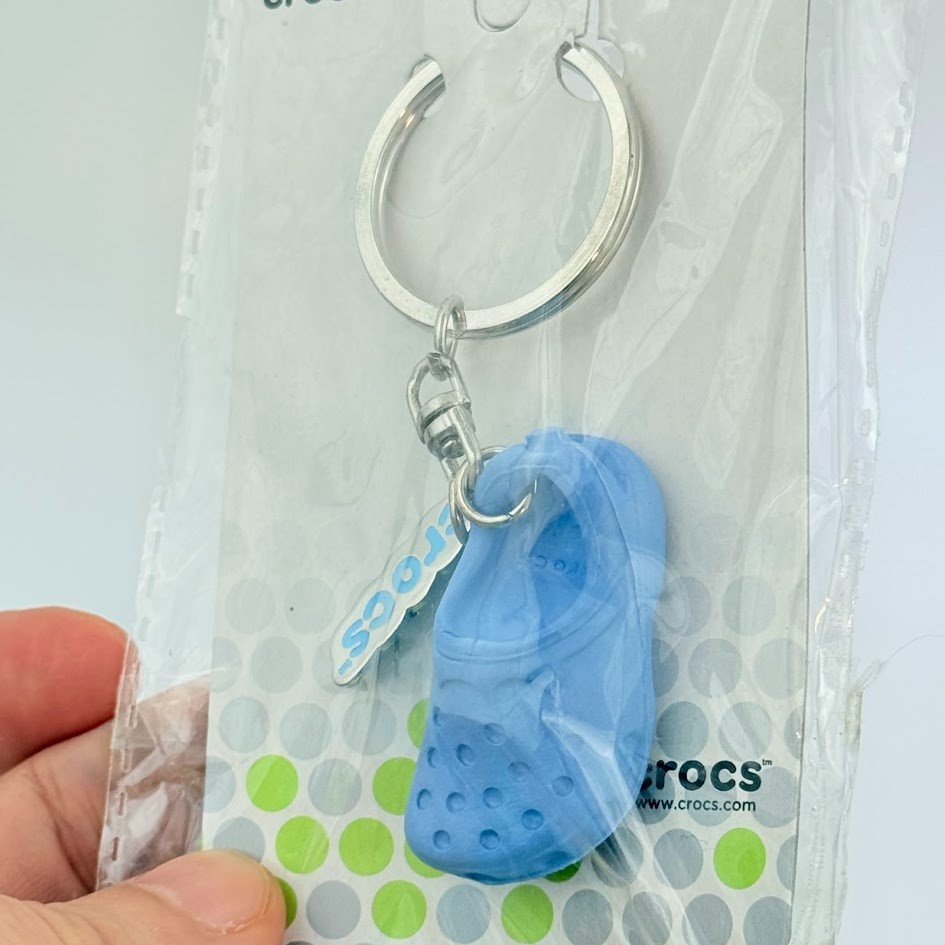 Mini Crocs Keychain Shoe Sandal Slipper Clog Blue
