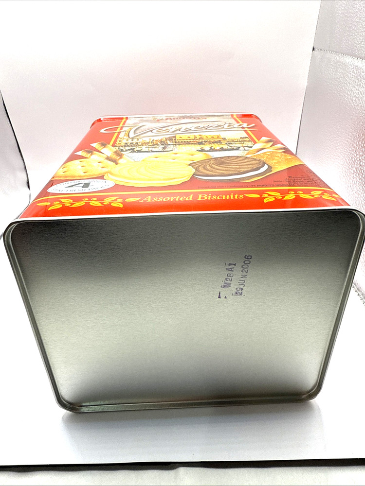 Arnott's Venezia Assorted Biscuits Decorative Tin EUC