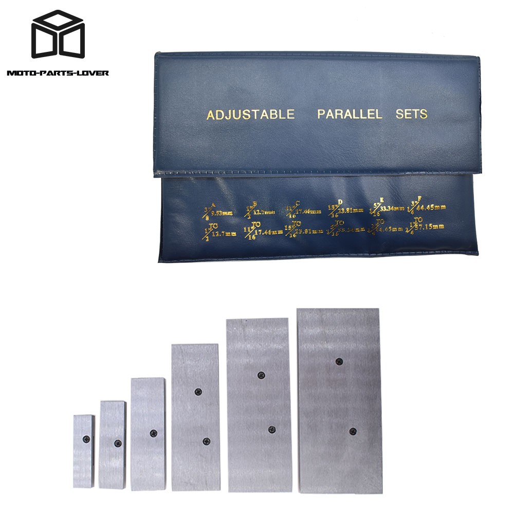 6 Pcs ADJUSTABLE PARALLEL SET 3/8" - 2-1/4" For Layout, Inspection