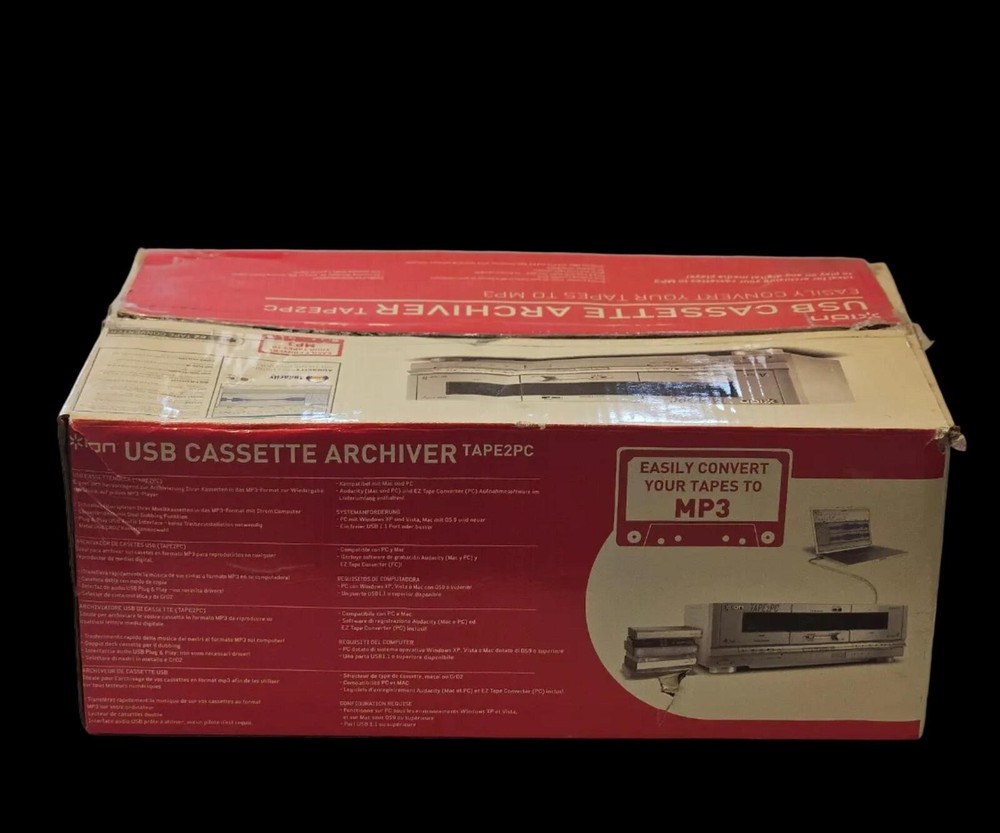 ION Audio Tape 2 PC | USB Cassette Deck Conversion System