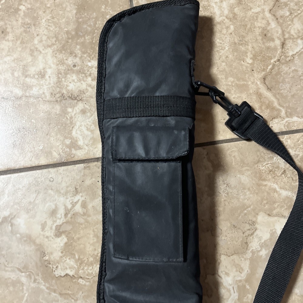 Cue Stick Case - Single Deluxe Black Nylon