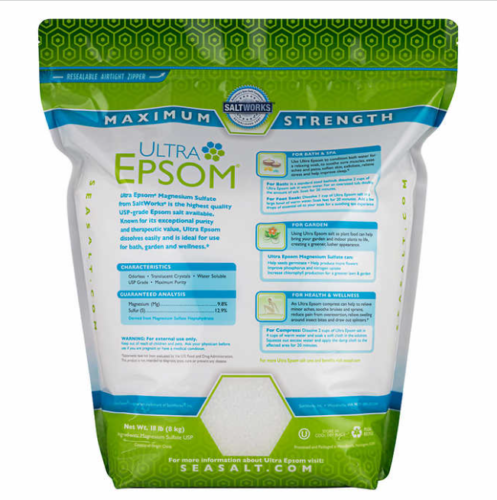 Ultra Epsom Unscented Bath Salt, 18 Pound Bag