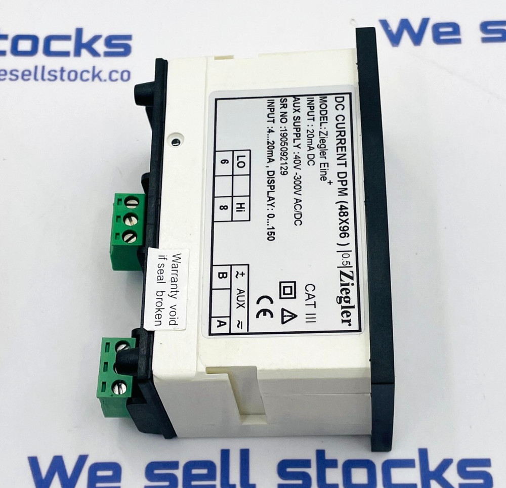 ZIEGLER EI99EINEDPM Digital Panel Meter Ziegler Eine