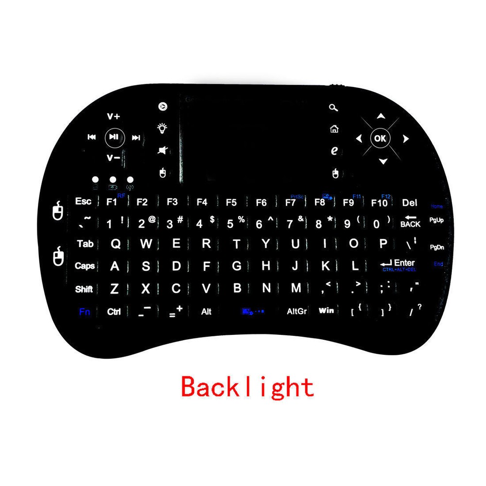 Rii i8+ Wireless Mini Keyboard + Mouse Touchpad Backlight for PC SmartTV