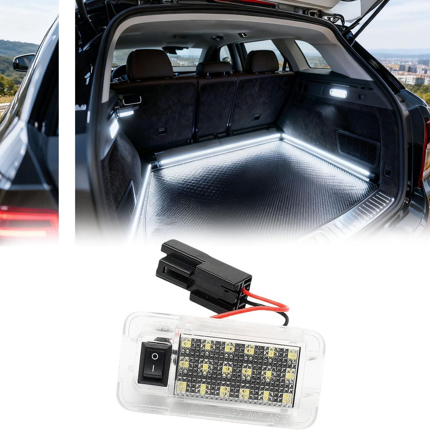 LED Luggage Compartment Light, Trunk Ceiling Lights , for Toyota RAV4 2019-2021
