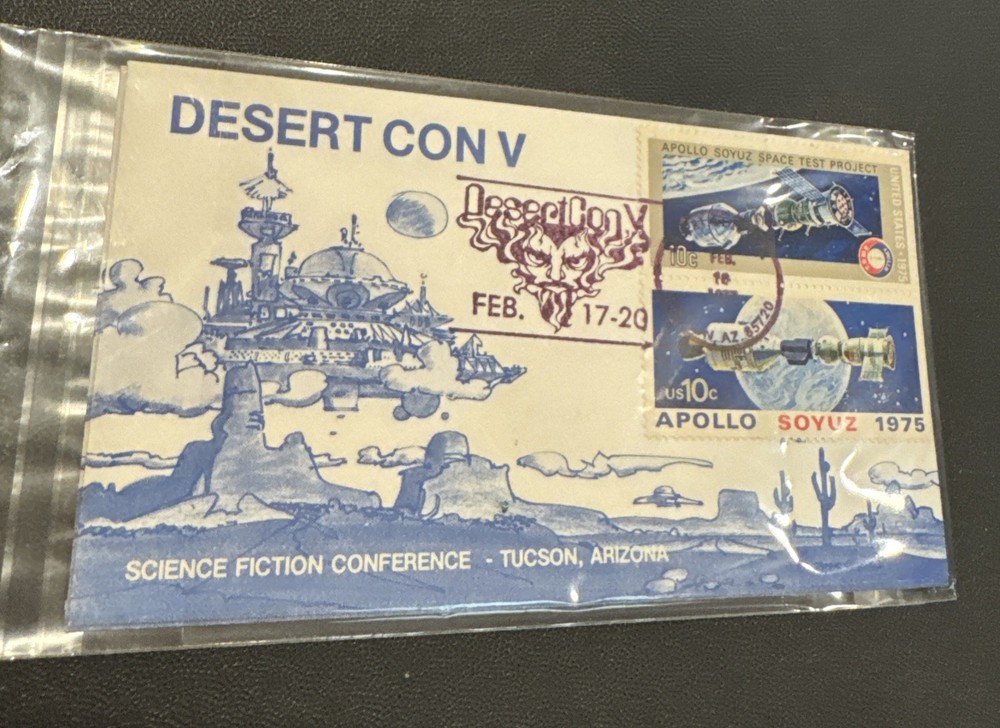 Desert C con Conference Convention V Science Fiction Stamp Envelope 1975