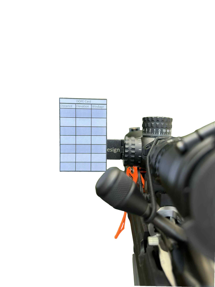 Rifle Shooting Data Dope Card Holder