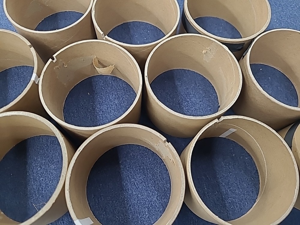 12 Cardboard centers from Bambu filament spools - Twelve