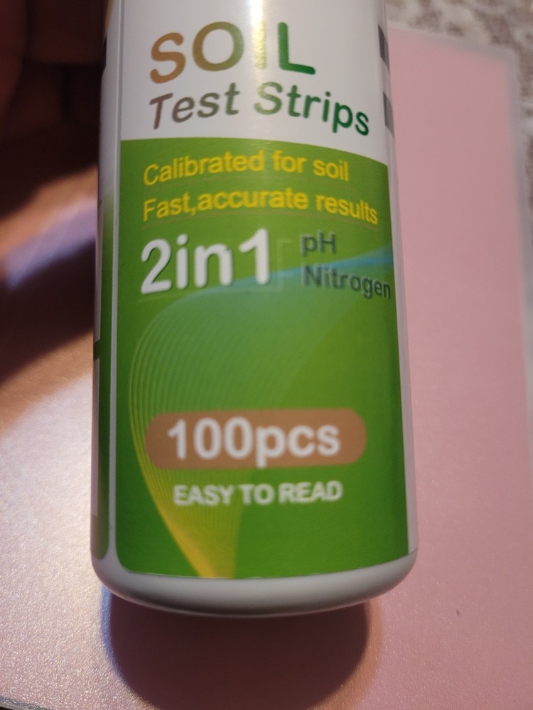 Soil pH & Nitrogen Test Kit w/ 100 Testing Strips, Fast & accurate, Garden/Lawn