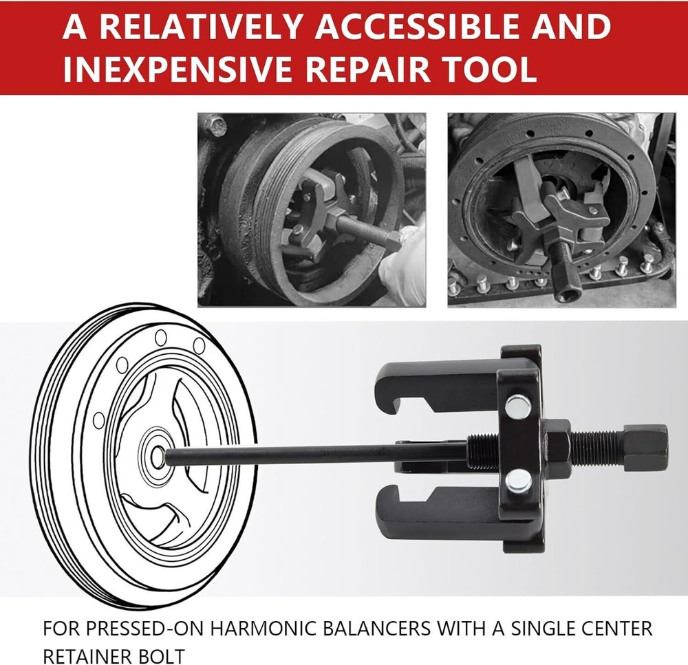 Harmonic Damper Pulley Puller Set for Harmonic Balancer Removal on Chrysler GM