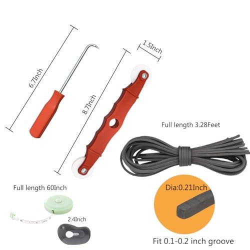 New Window Screen Replacement,48"x118" Screen Repair Kit for Window, Charcoal
