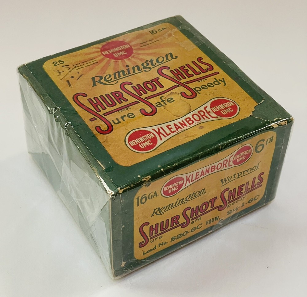 Remington 16 GA Kleanbore Shur Shot Shells, 2 Piece Empty Shell  Box.